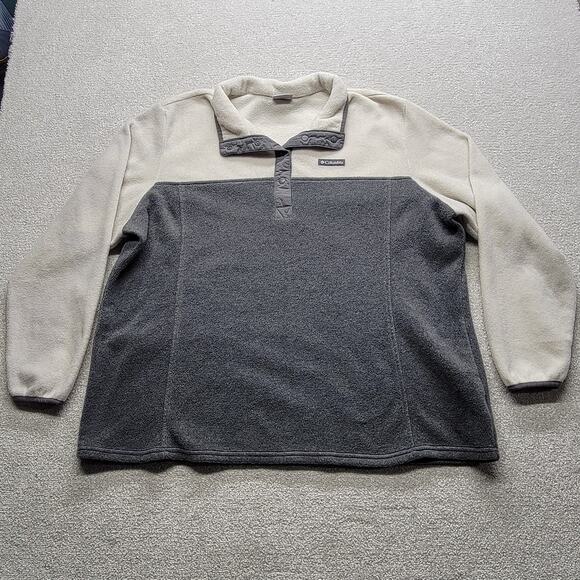 Columbia Men’s 3XL Fleece Pullover Two-Tone Outdoor Hiking Sweatshirt - Picture 1 of 5